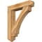 Ekena Millwork Imperial Arts and Crafts Rough Sawn Bracket w/ Offset Brace, Western Red Cedar, 8"W x 38"D x 44"H BKT0806X38X44IMP03RWR - alternate 1